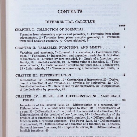 Elements Of The Differential & Integral Calculus Revised Edition (1957) - Picture 5 of 12